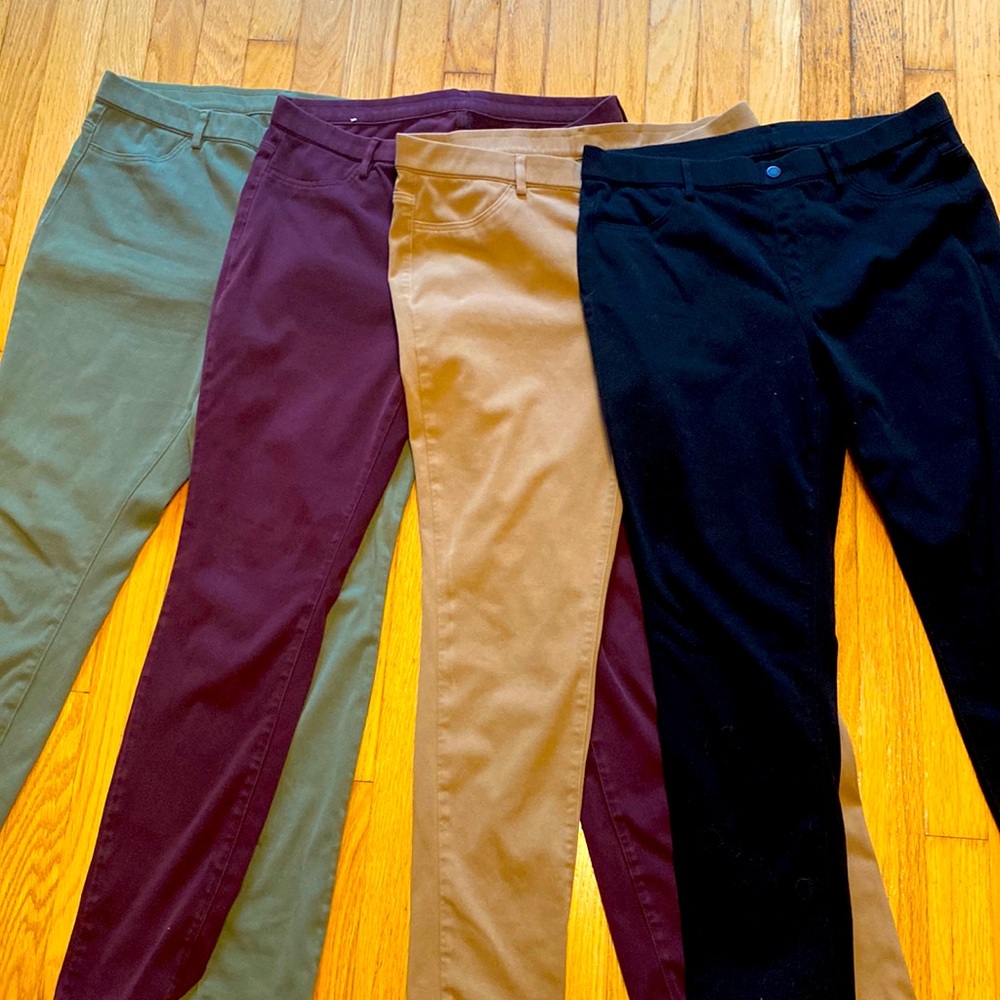 Uniqlo Skinny pull on jeggings bundle